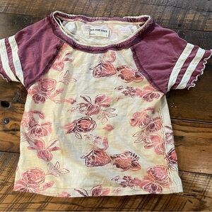 Floral Kids Shirt by We The Free - Pink and Cream